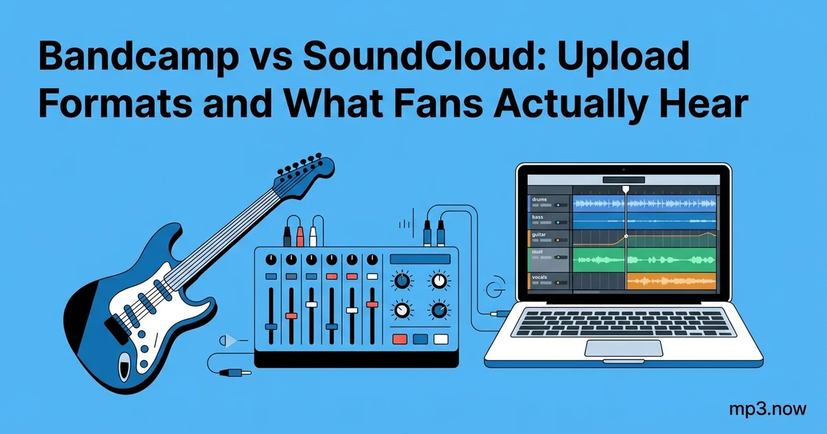 Bandcamp vs SoundCloud: Upload Formats and What Fans Actually Hear