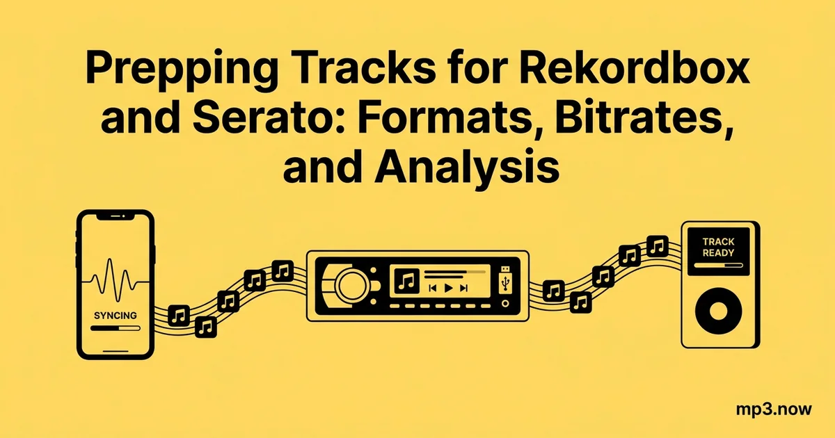 Prepping Tracks for Rekordbox and Serato: Formats, Bitrates, and Analysis