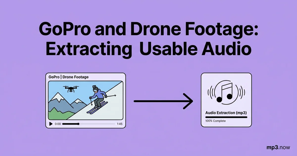 GoPro and Drone Footage: Extracting Usable Audio