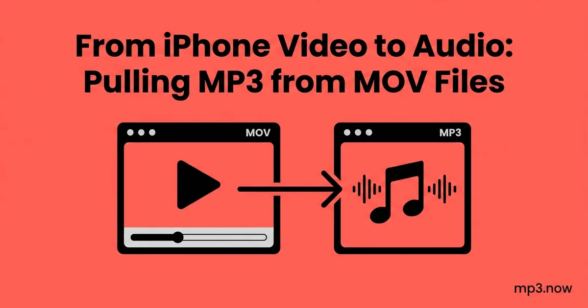 From iPhone Video to Audio: Pulling MP3 from MOV Files
