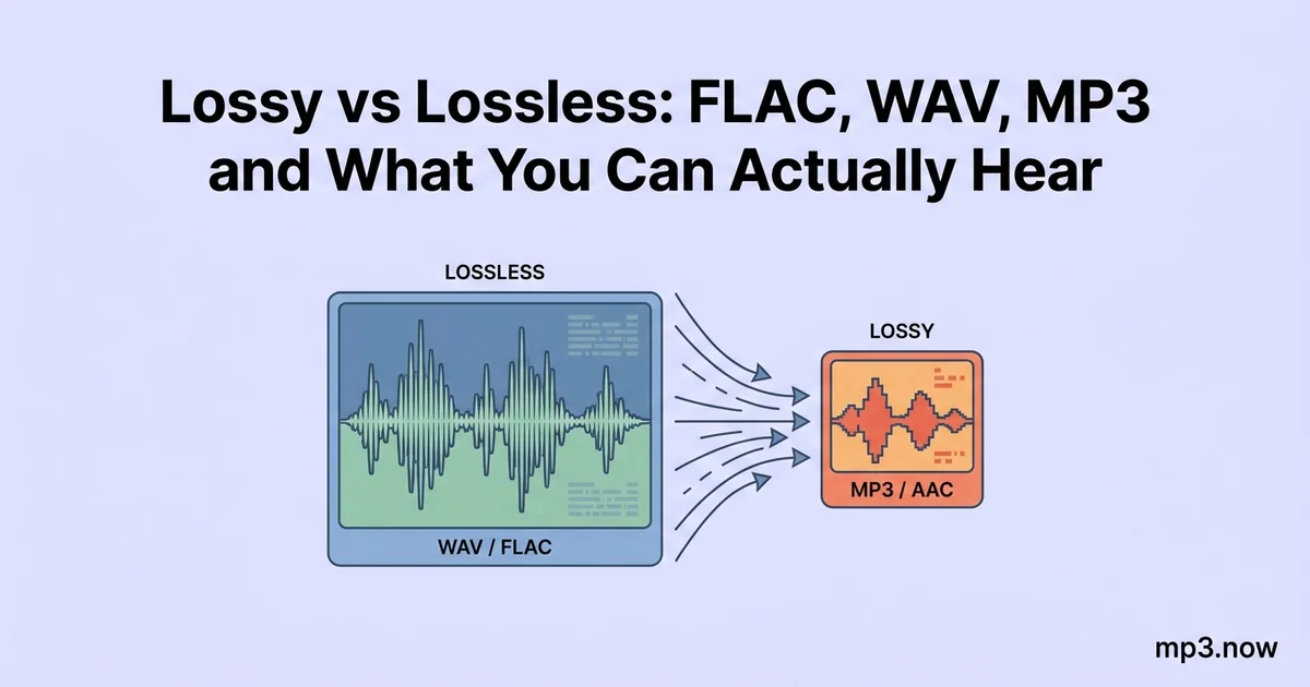 Lossy vs Lossless: FLAC, WAV, MP3 and What You Can Actually Hear