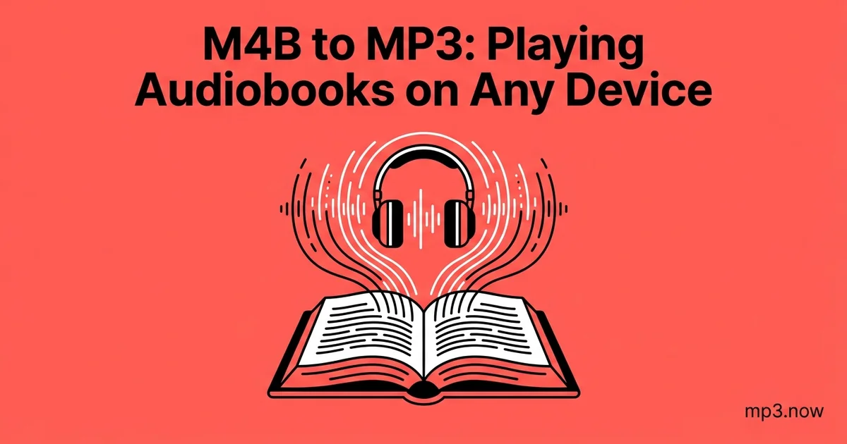 M4B to MP3: Playing Audiobooks on Any Device