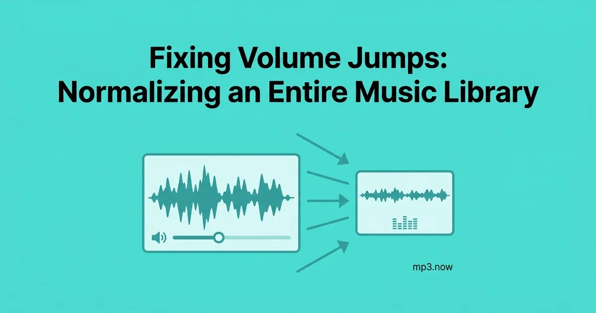 Fixing Volume Jumps: Normalizing an Entire Music Library