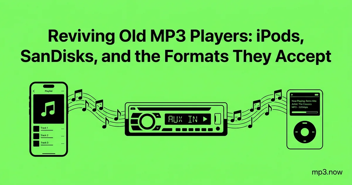 Reviving Old MP3 Players: iPods, SanDisks, and the Formats They Accept