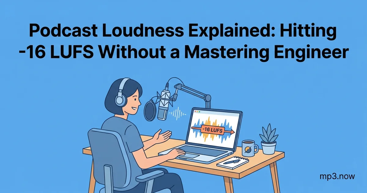 Podcast Loudness Explained: Hitting -16 LUFS Without a Mastering Engineer