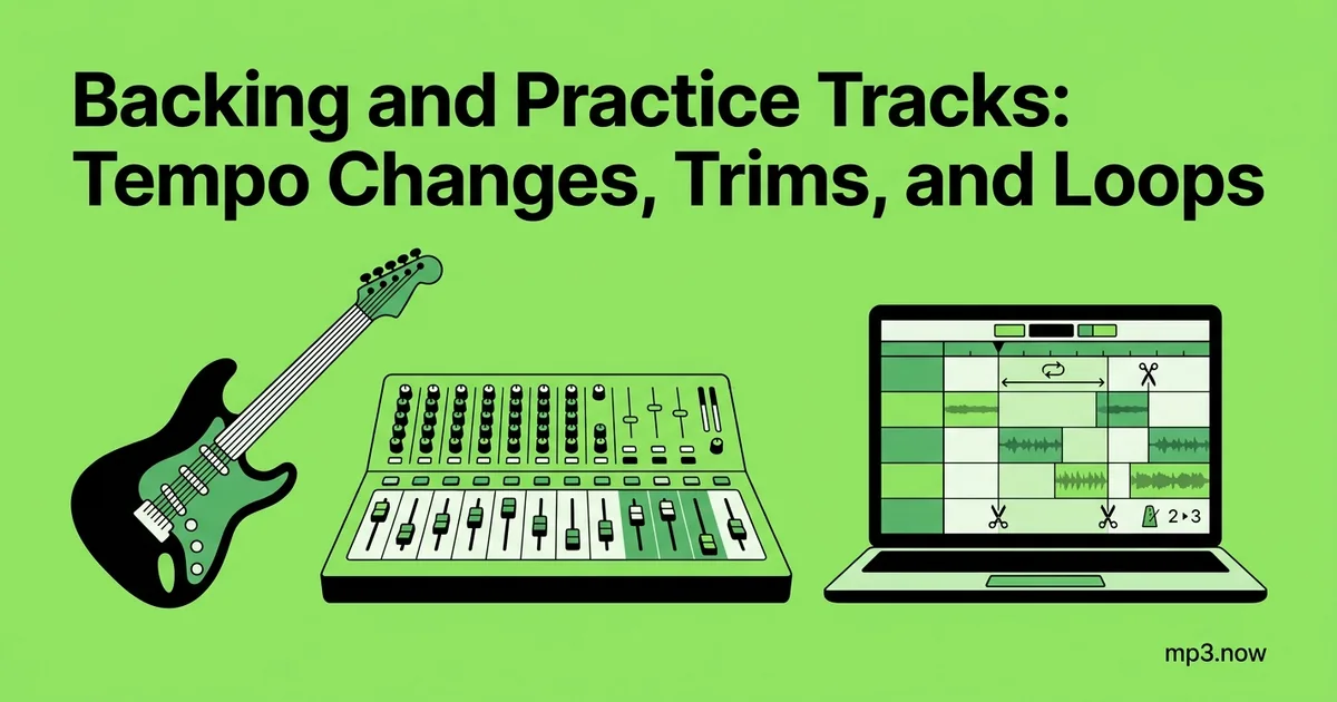 Backing and Practice Tracks: Tempo Changes, Trims, and Loops