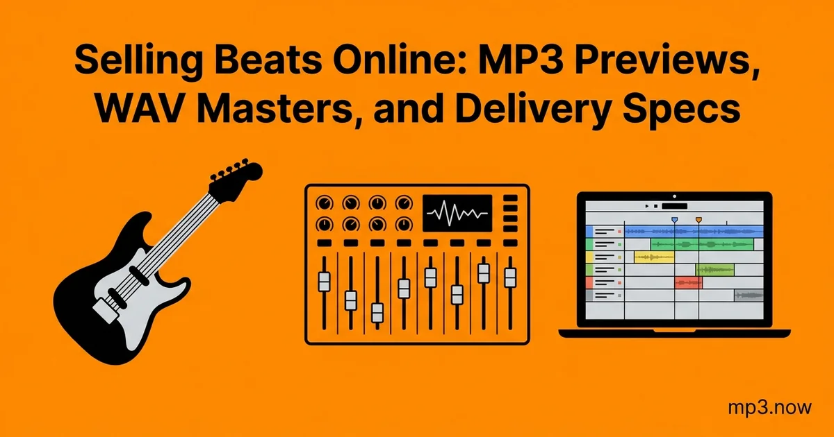Selling Beats Online: MP3 Previews, WAV Masters, and Delivery Specs