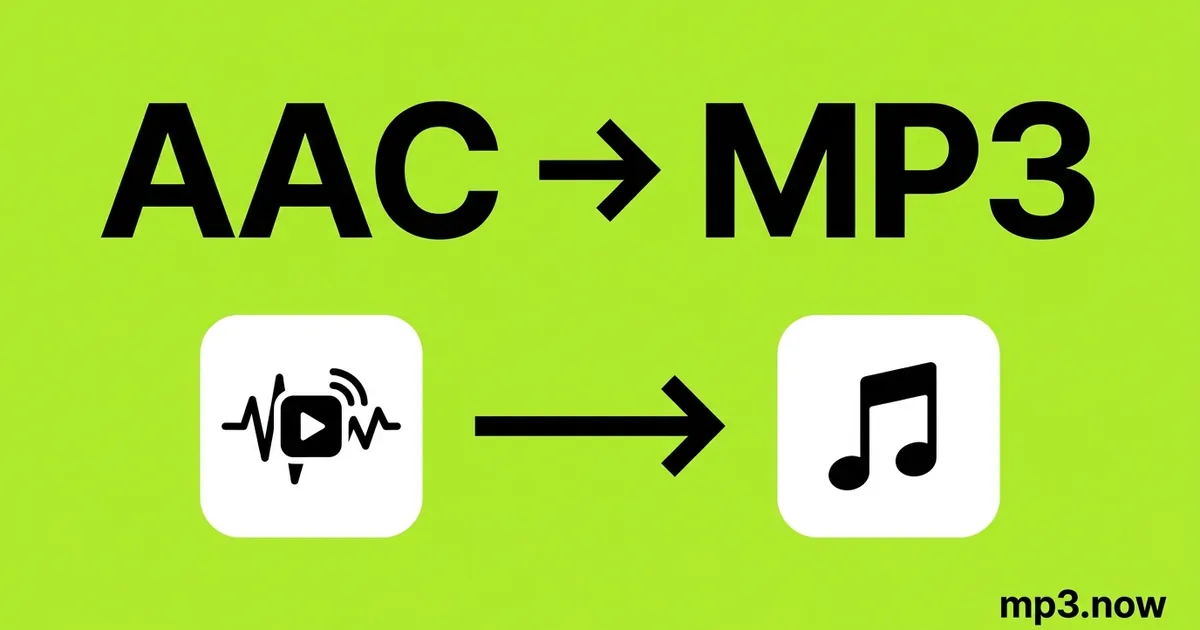 AAC to MP3 — Free & Instant Converter