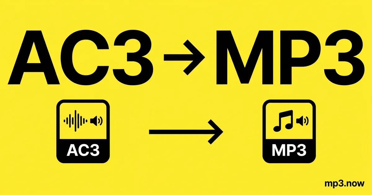 Convert AC3 to MP3 Online Free