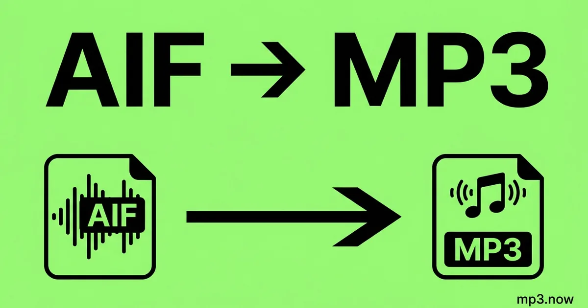 Convert AIF to MP3 Online Free