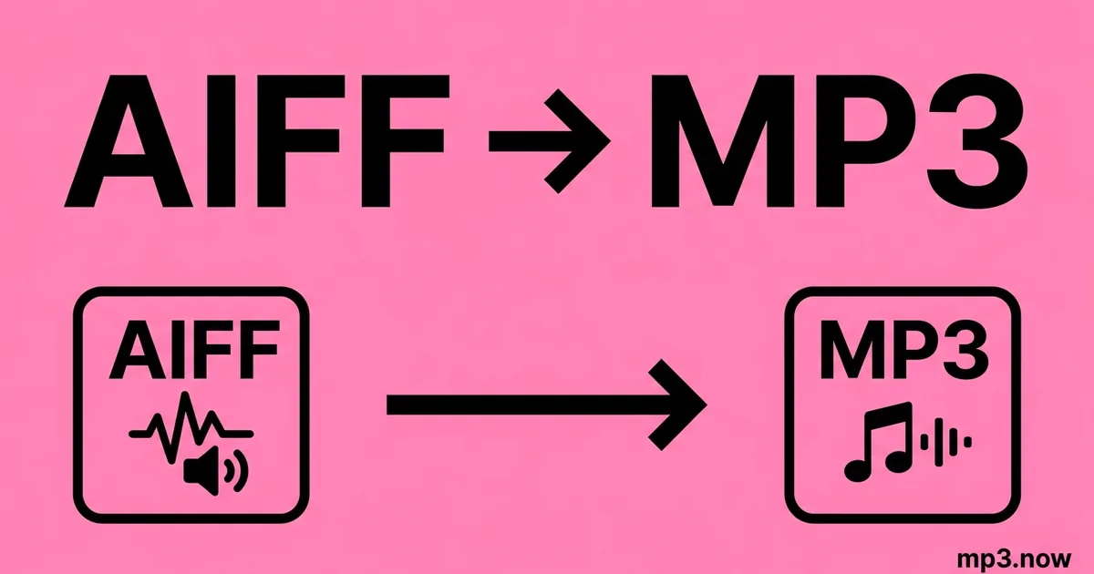 Convert AIFF to MP3 Online Free