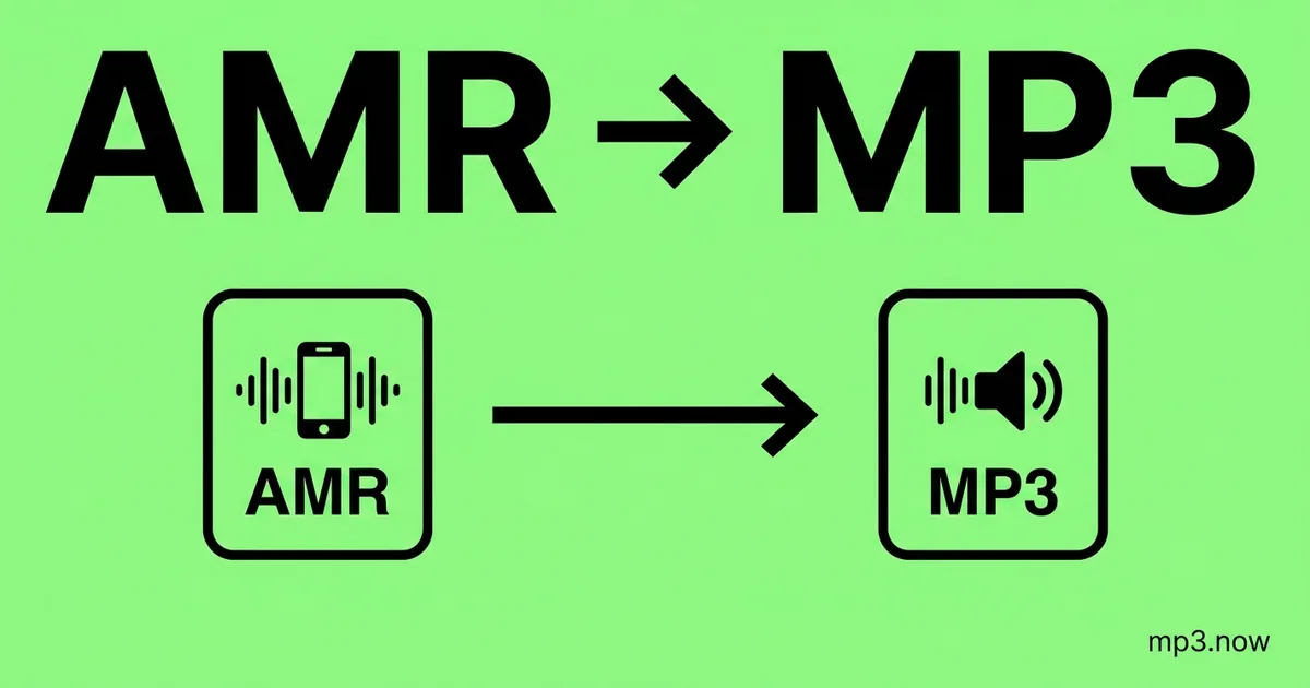 Convert AMR to MP3 Online Free