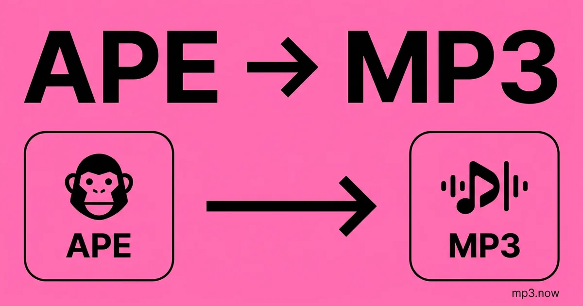 Convert APE to MP3 Online Free