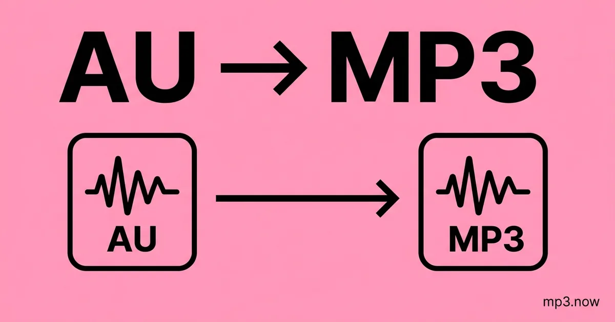 Convert AU to MP3 Online Free