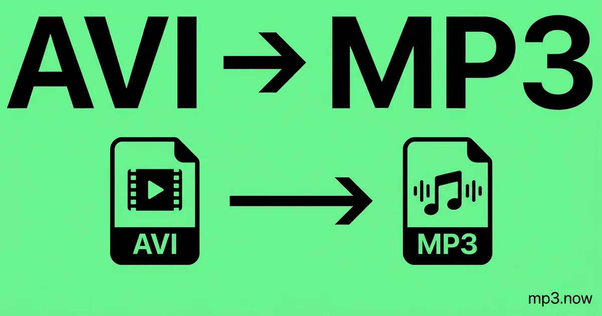 Convert AVI to MP3 Online Free
