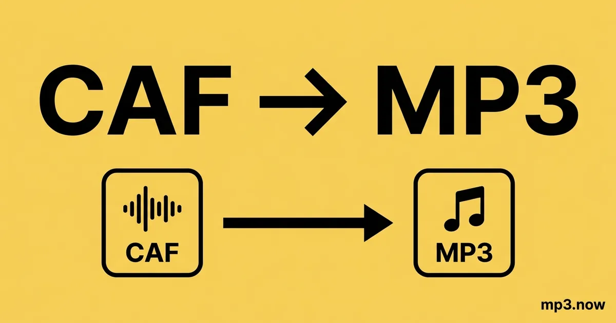 Convert CAF to MP3 Online Free