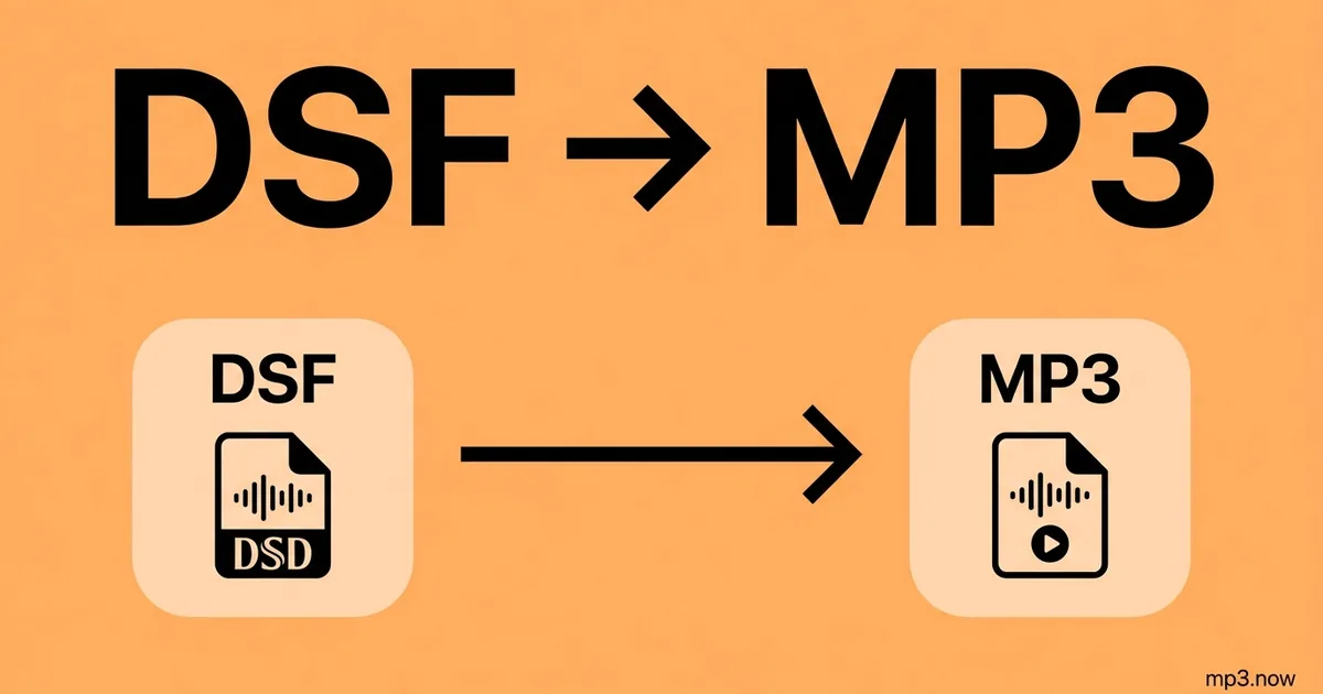 Convert DSF to MP3 Online Free