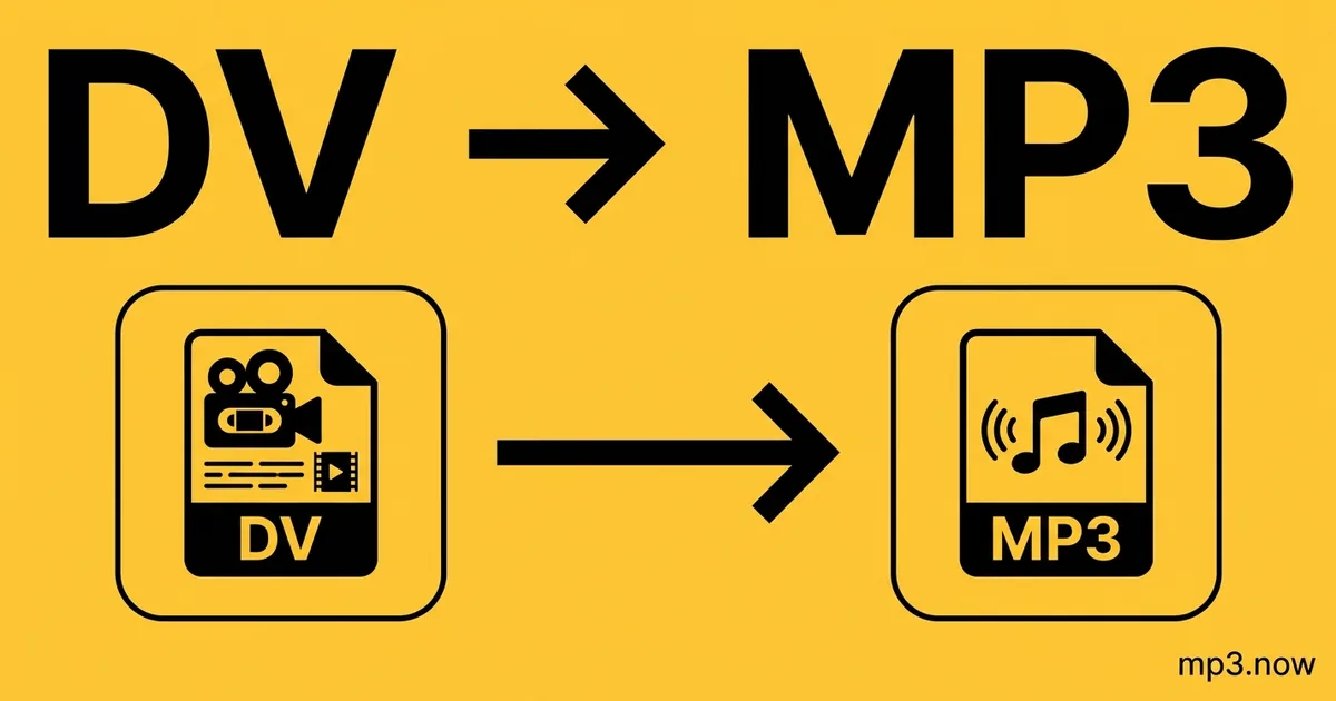 Convert DV to MP3 Online Free