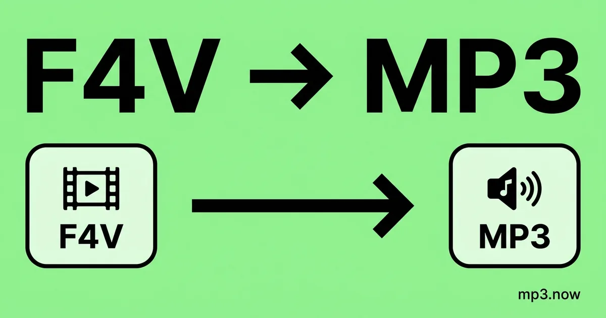 Convert F4V to MP3 Online Free