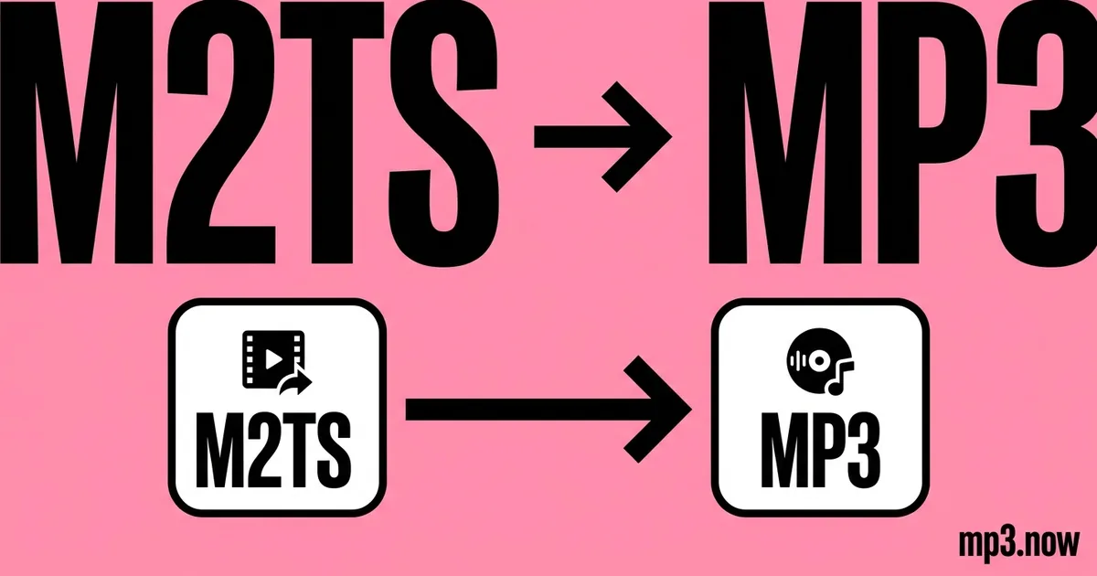 Convert M2TS to MP3 Online Free