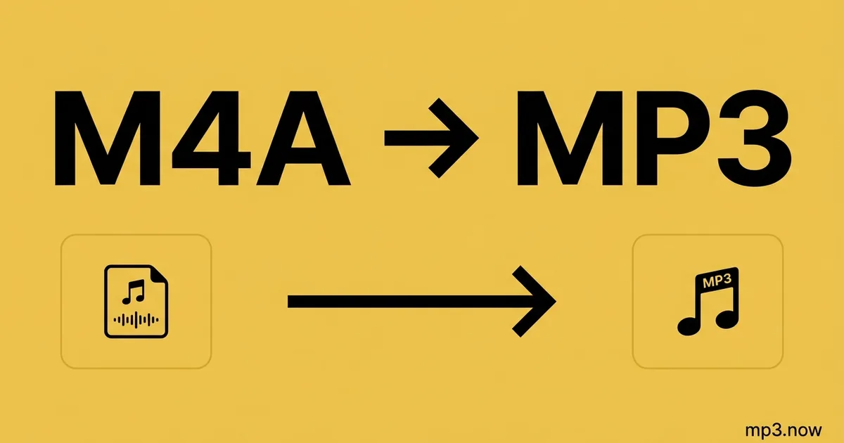 M4A to MP3 — Free & Instant Audio Converter