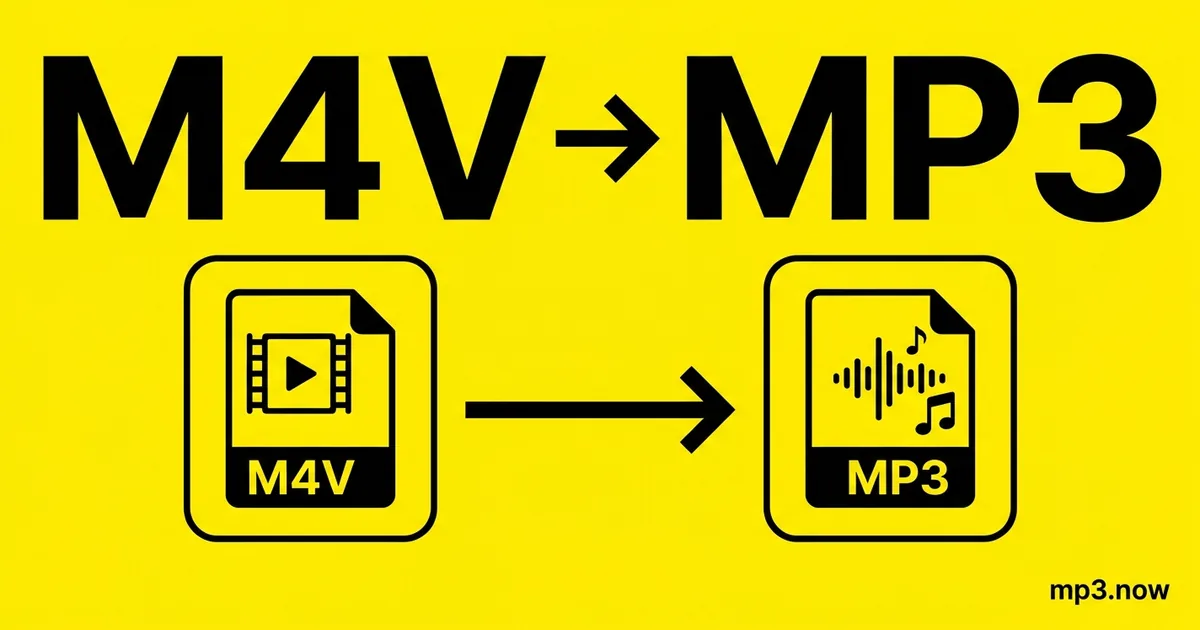 Convert M4V to MP3 Online Free