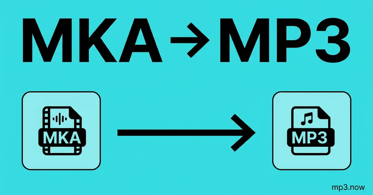 Convert MKA to MP3 Online Free