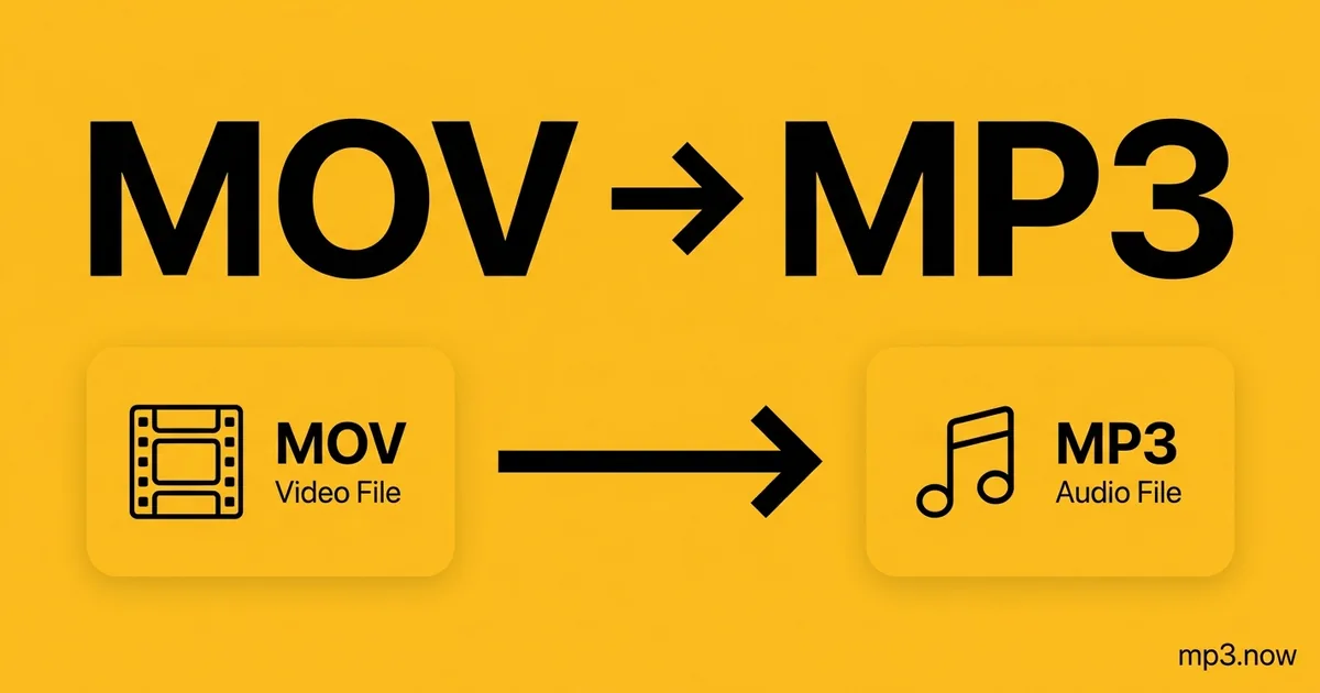 MOV to MP3 — Free Video Audio Extractor