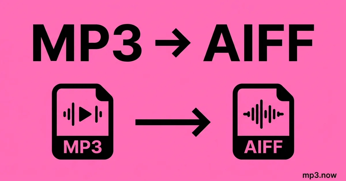 Convert MP3 to AIFF Online Free