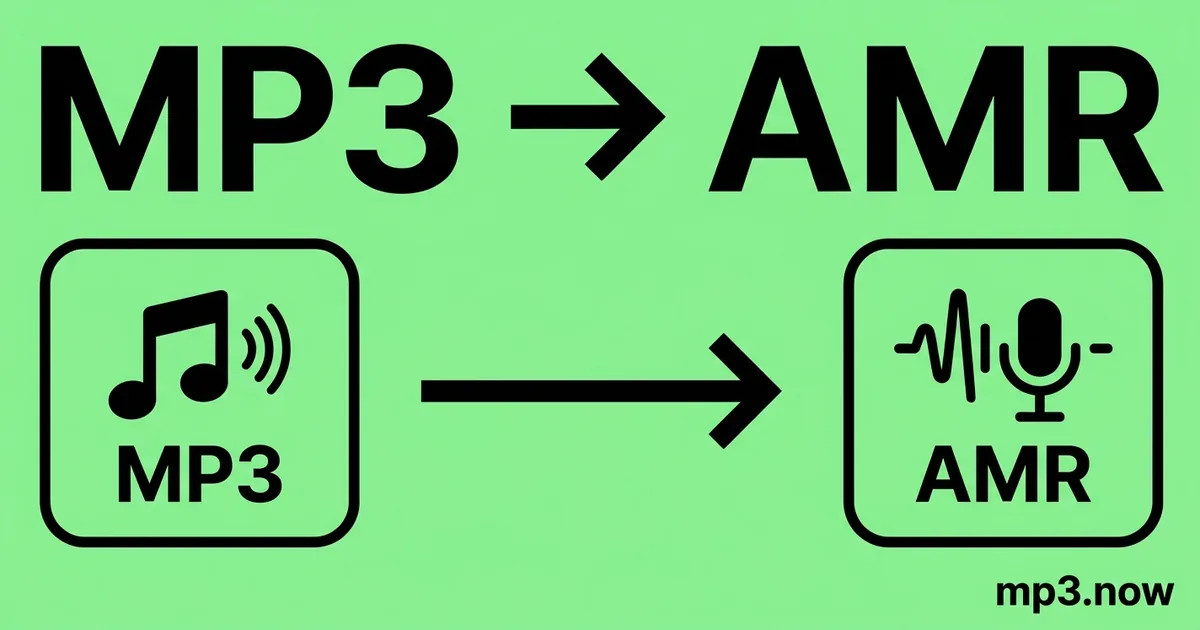 Convert MP3 to AMR Online Free