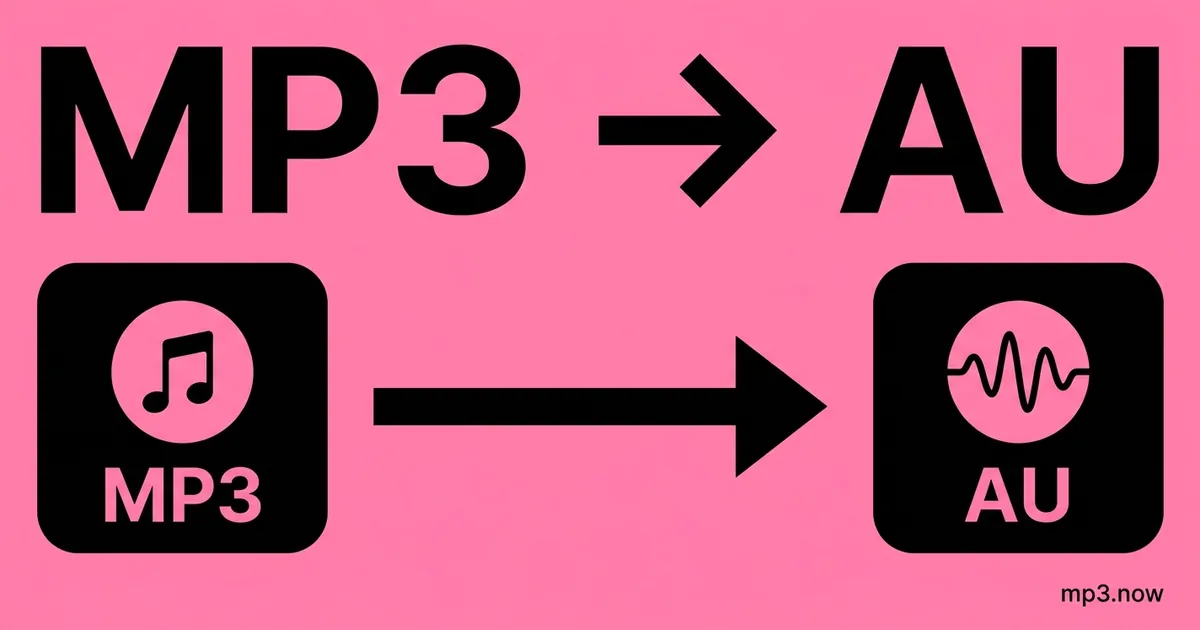 Convert MP3 to AU Online Free