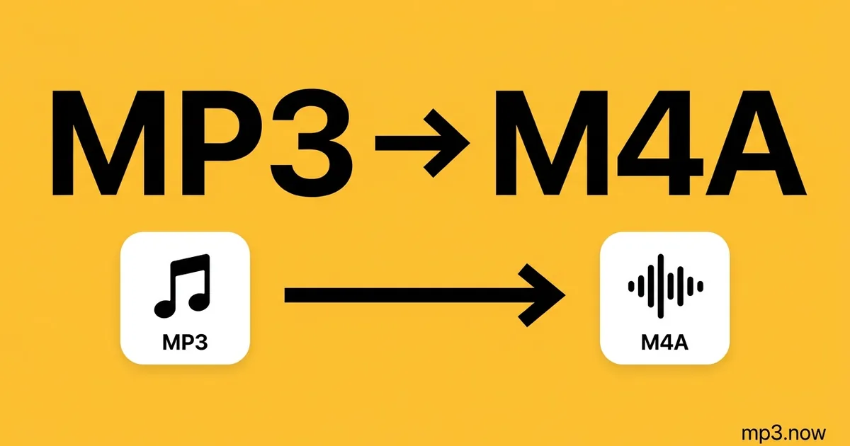 MP3 to M4A — Free & Instant Converter