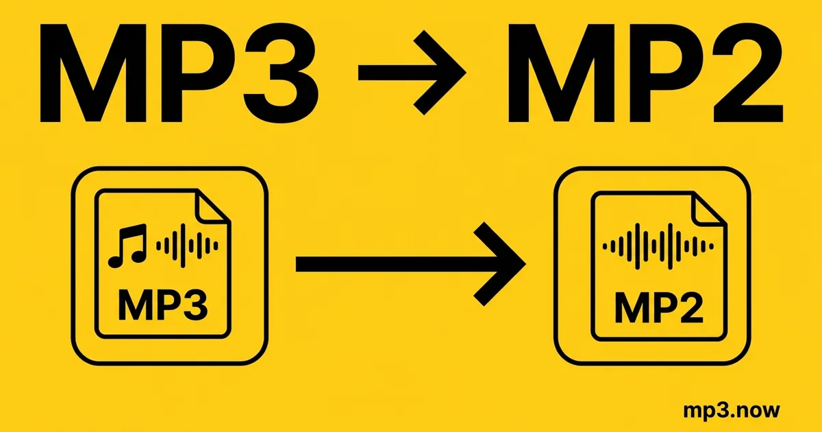 Convert MP3 to MP2 Online Free