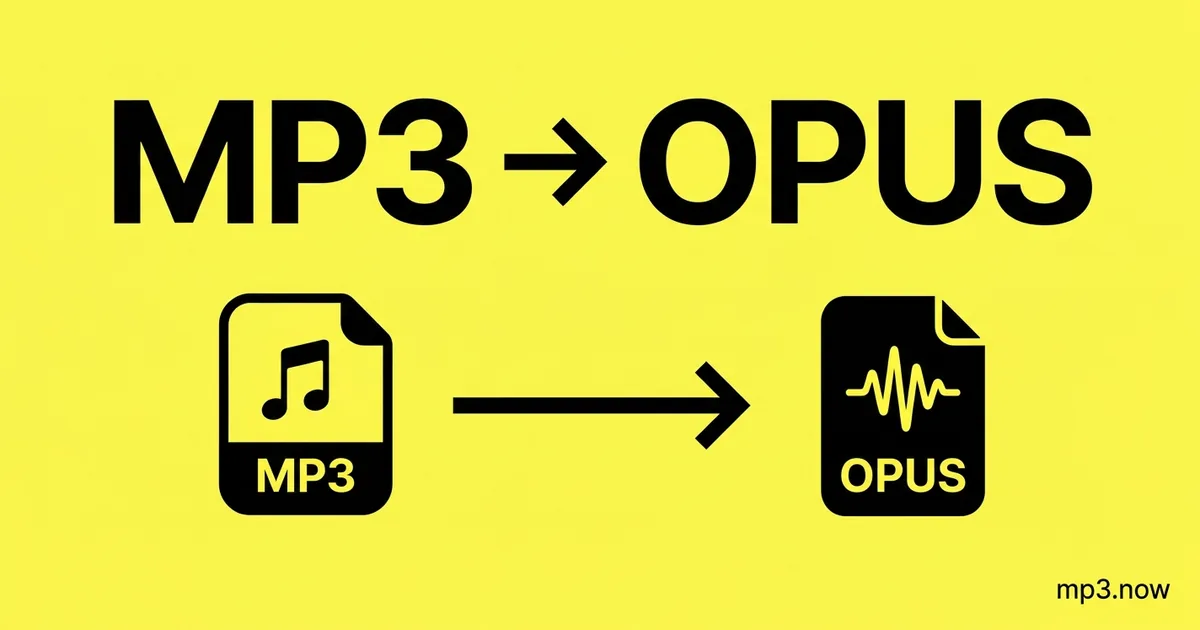 Convert MP3 to Opus Online Free
