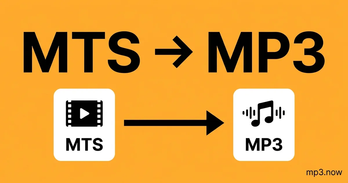 Convert MTS to MP3 Online Free
