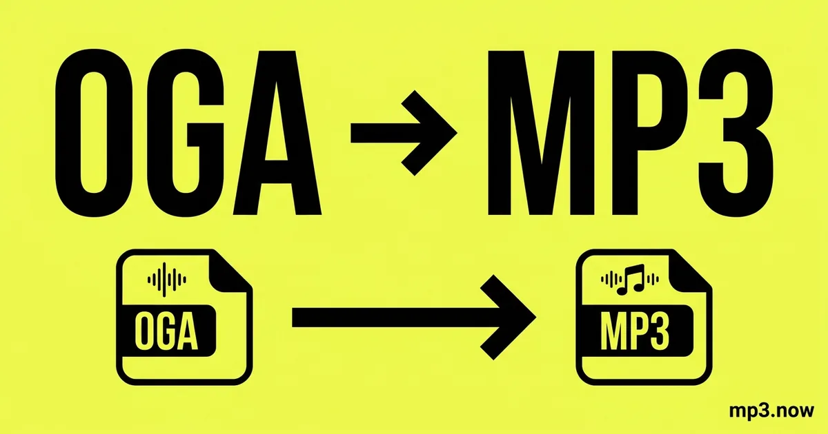 Convert OGA to MP3 Online Free