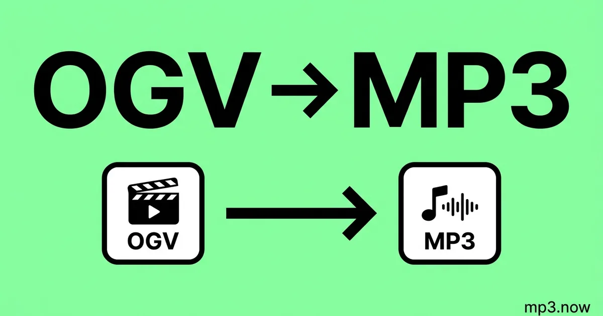 Convert OGV to MP3 Online Free