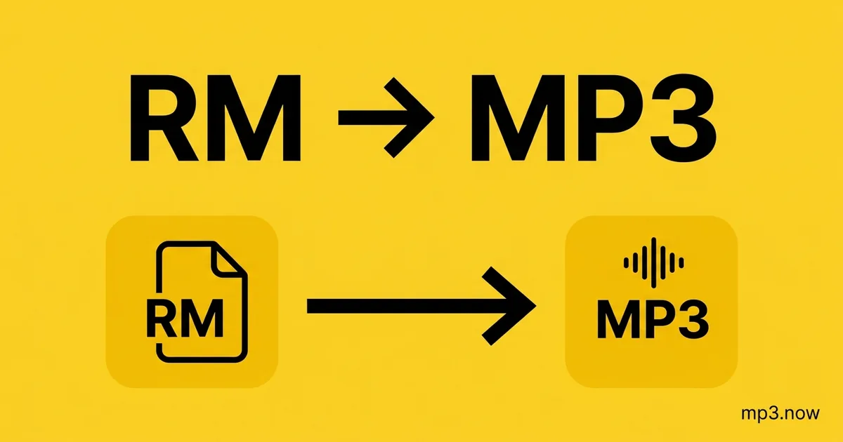 Convert RM to MP3 Online Free