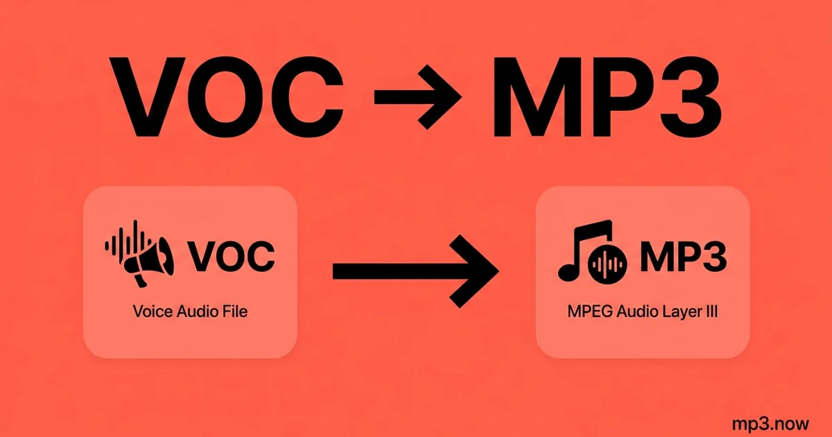 Convert VOC to MP3 Online Free