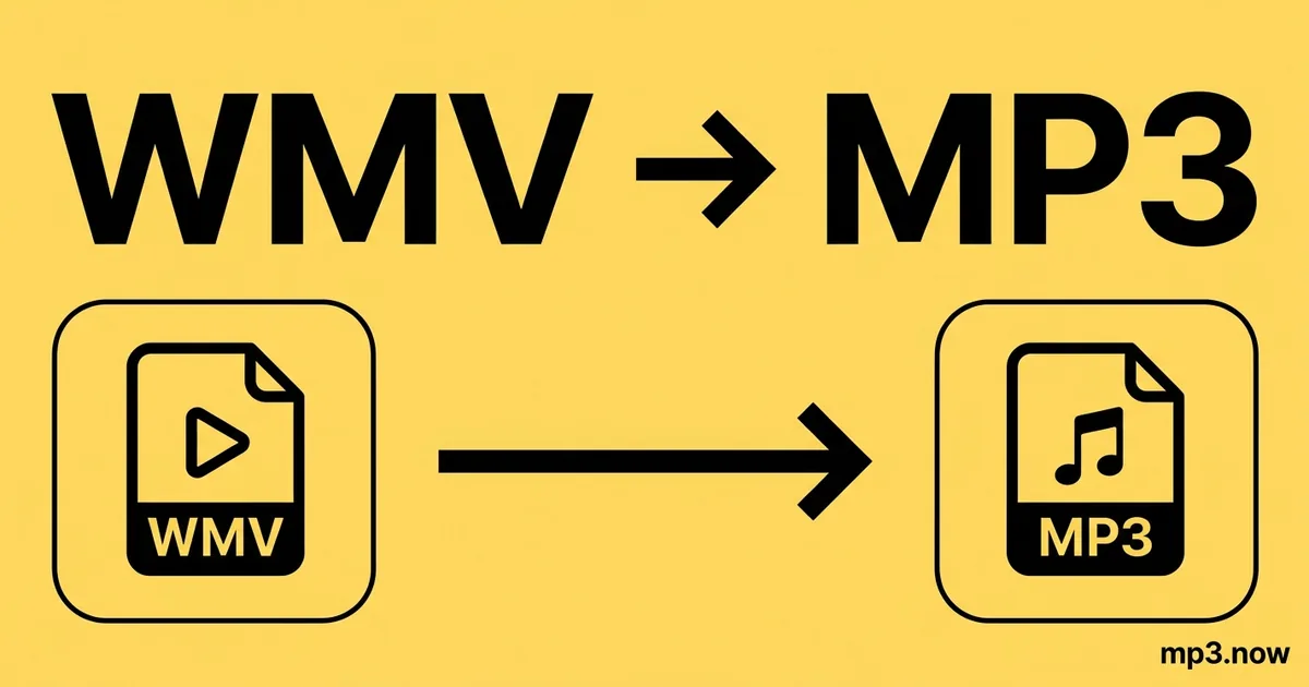 Convert WMV to MP3 Online Free